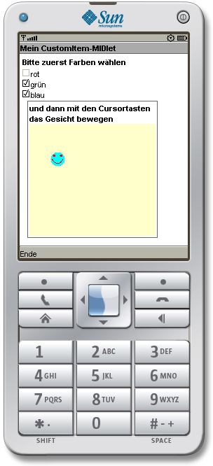 MeinCustomItemMidlet